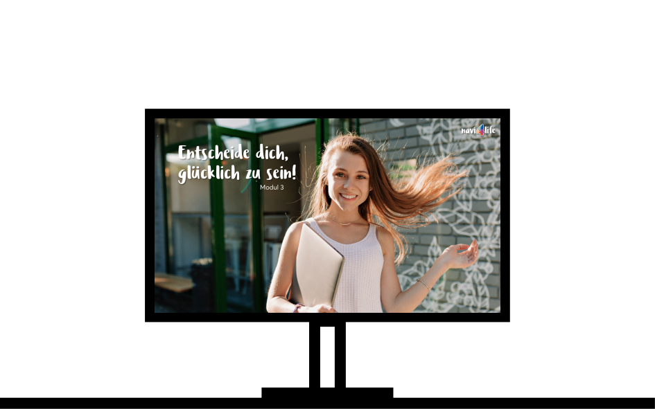 Symbol Powerpoint auf Monitor